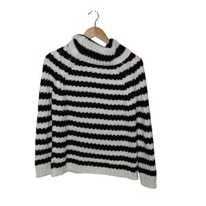 Catherine Malandrino WomenNovelty Stitch Stripe Turtleneck Sweater S